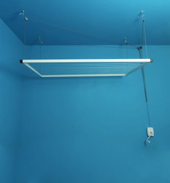 ETEND'MIEUX® étendoir à Linge Suspendu au Plafond, 7 Barres (Largeur 59cm)  x 1m, capacité d'étendage 7m : : Cuisine et Maison