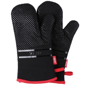 3 Paires Gants De Four Et Maniques Cuisine,gants De Cuisine,gant Pour Four  Anti Chaleur Silicone Rsistant Chaleur Et Antidrapant Adapts Pour La Cuiss